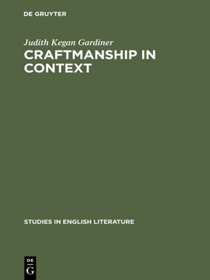 cover image of Craftmanship in Context